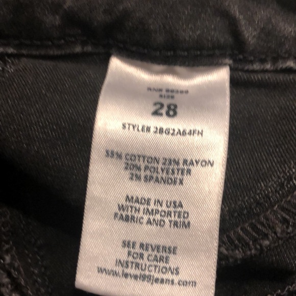 Level 99 skinny black ankle length jeans , size 28 - Picture 10 of 10